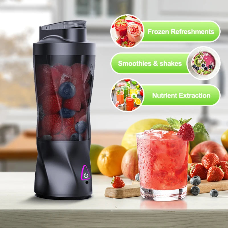 Portable USB Juicer Blender – 700ML Smoothie Fruit Mixer