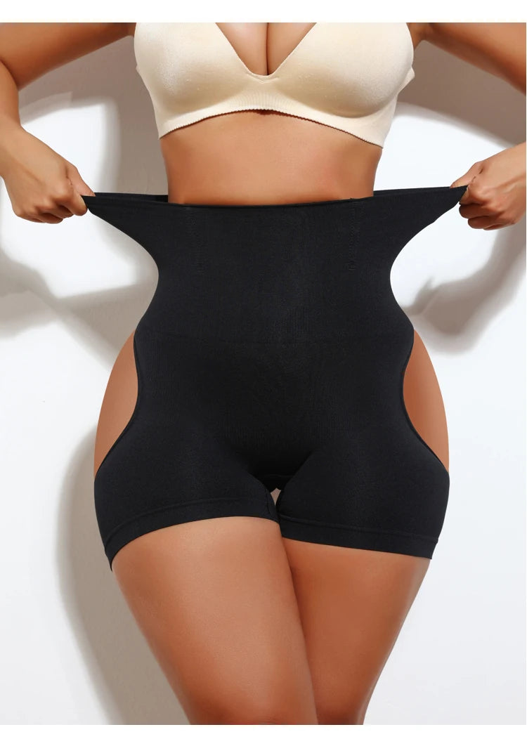 Women High Waist Shaping Control Panty Butt Lifter Shapewear Sexy Show Buttocks Slim Shorts Sexy Underwear Slimming Body Shaper