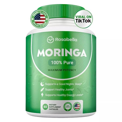 Moringa Capsules for Immune Support Gut Health & Overall Wellness – 60 Count