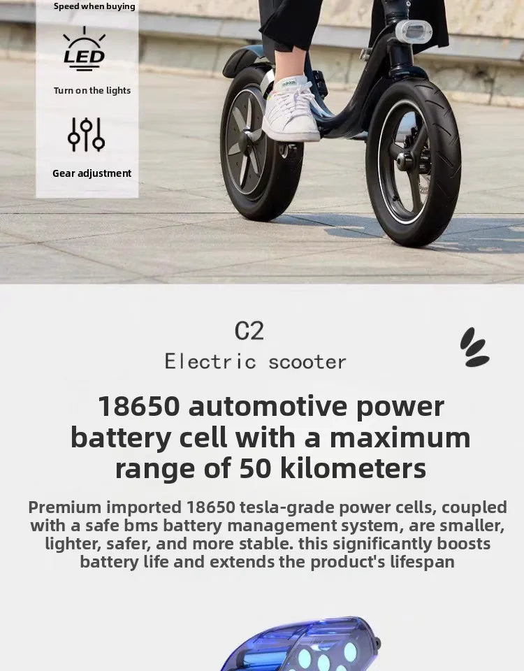 Folding electric bicycle, small, ultra-light and portable, transportation lithium batteries help drive battery cars