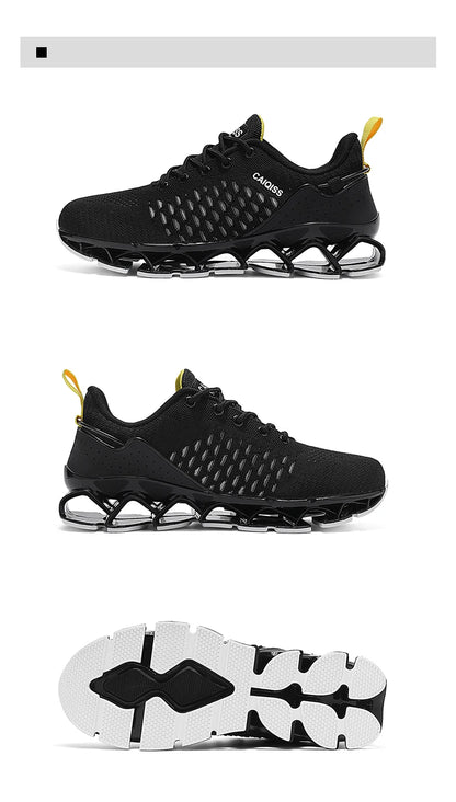 Men’s Lightweight Breathable Running Sneakers – Shock-Absorb Gym & Casual Shoes