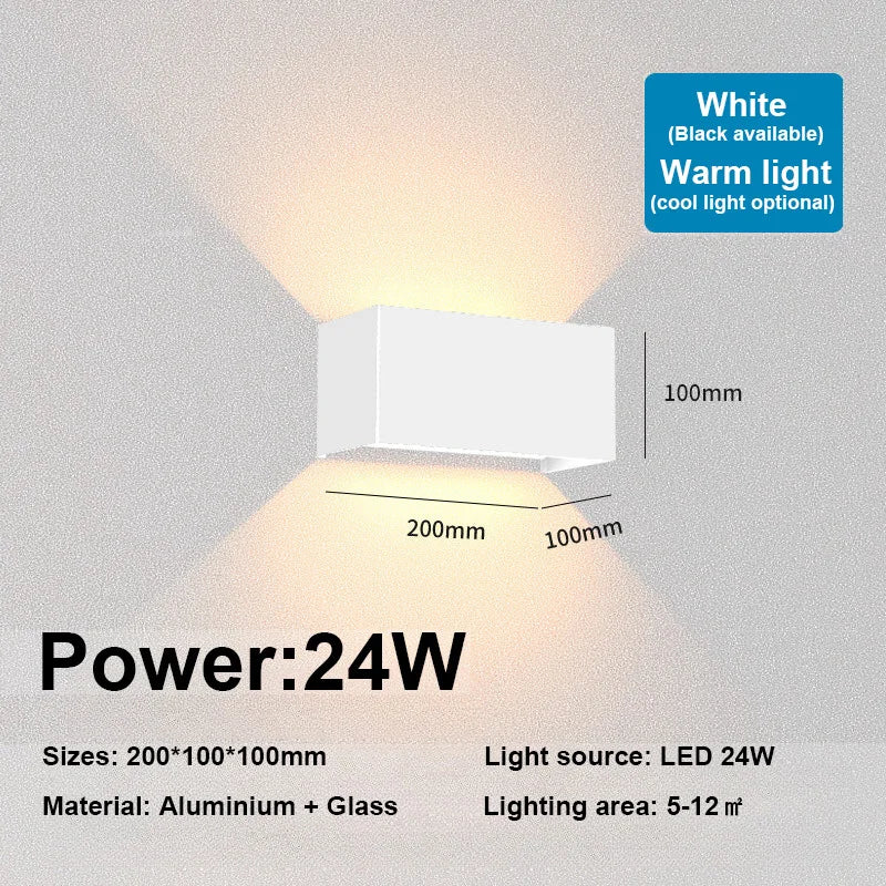 Nordic LED Wall Light – Waterproof Indoor Outdoor Wall Lamp