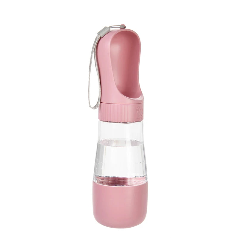 Portable 2-in-1 Dog Water Bottle with Food Container – Travel Pet Water Dispenser for Dogs & Cats