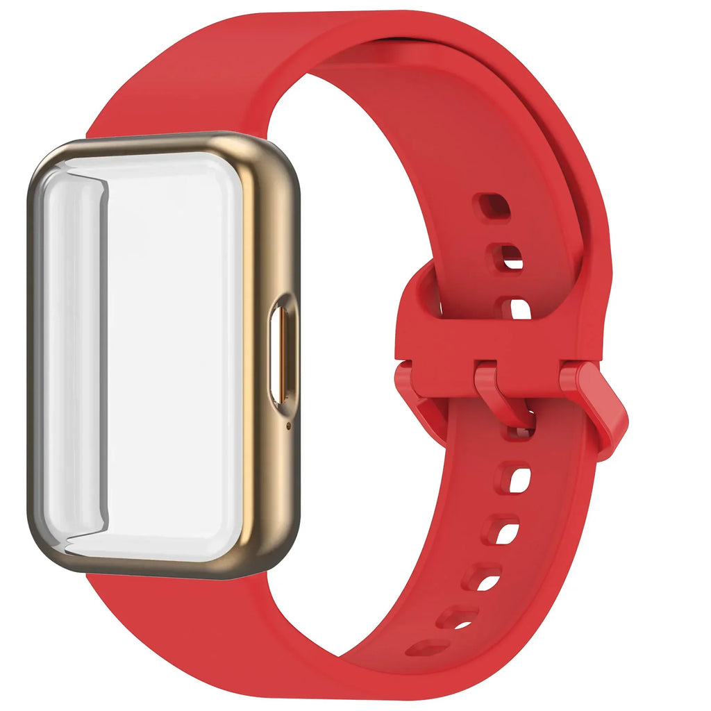 Samsung Galaxy Fit 3 Strap & Case – Silicone Band Cover Kit
