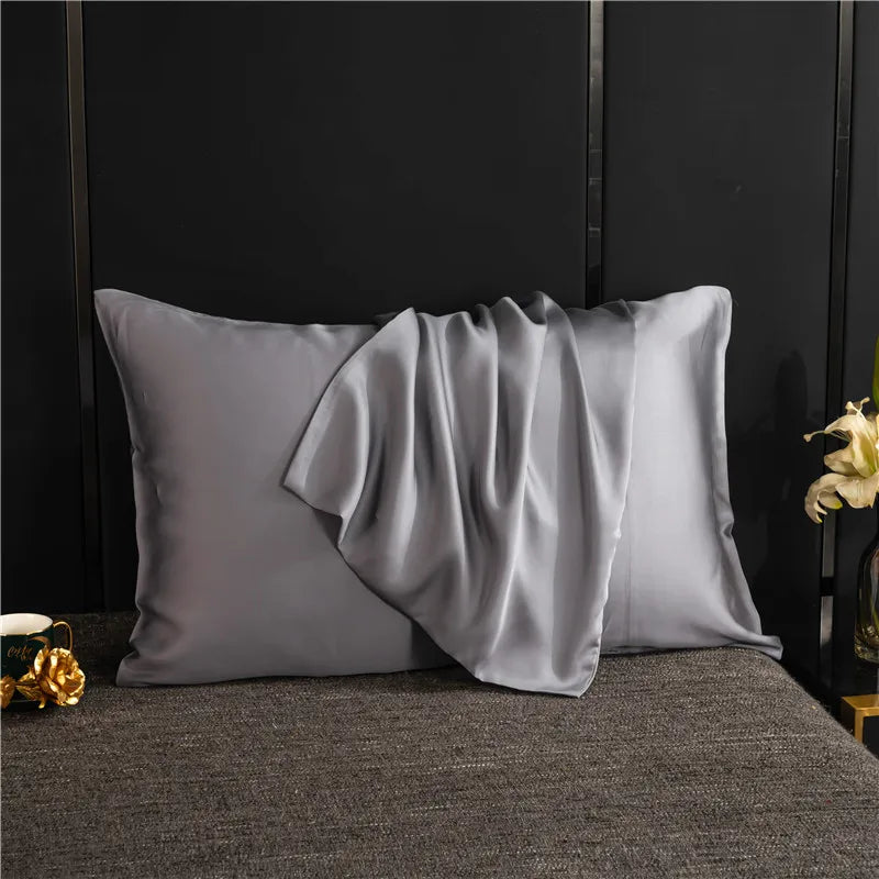 Natural Mulberry Silk Pillowcase – Solid Color 50x70 Bedding Pillow Cover