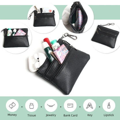 Adjustable Crossbody Phone Lanyard with Zippered Wallet Pouch