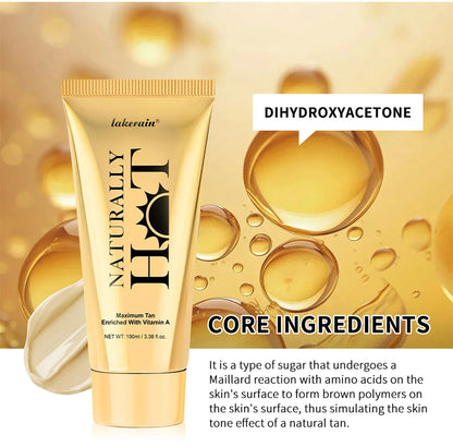 Long-Lasting Tanning Cream for All Skin Types – Smooth Non-Sticky Bronzer