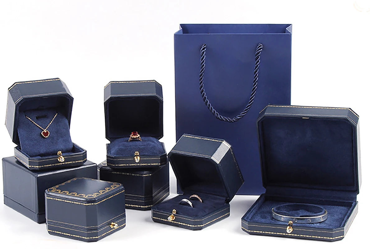 Premium Octagonal Jewelry Box – Elegant Storage for Rings, Necklaces & Bracelets