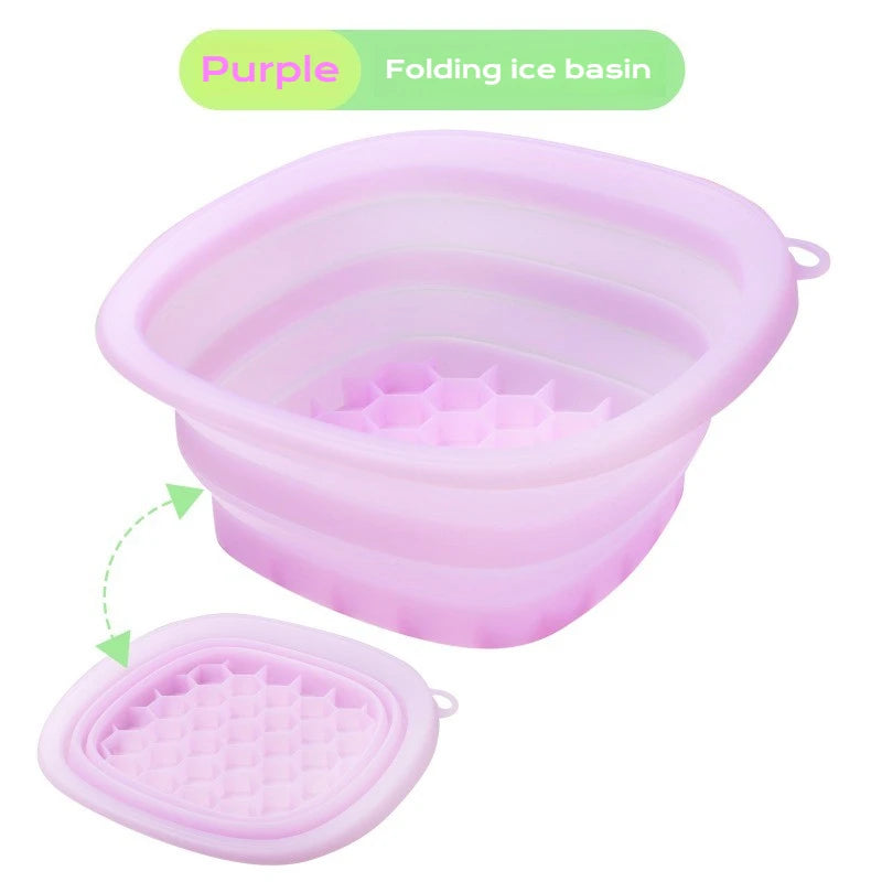 Silicone Facial Ice Bath Tray – Portable Cryo Skin Therapy Bowl
