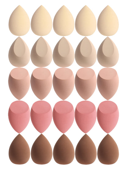 25-Pack Makeup Sponges for Foundation Cream & Powder – Multi-Colour Beauty Blenders