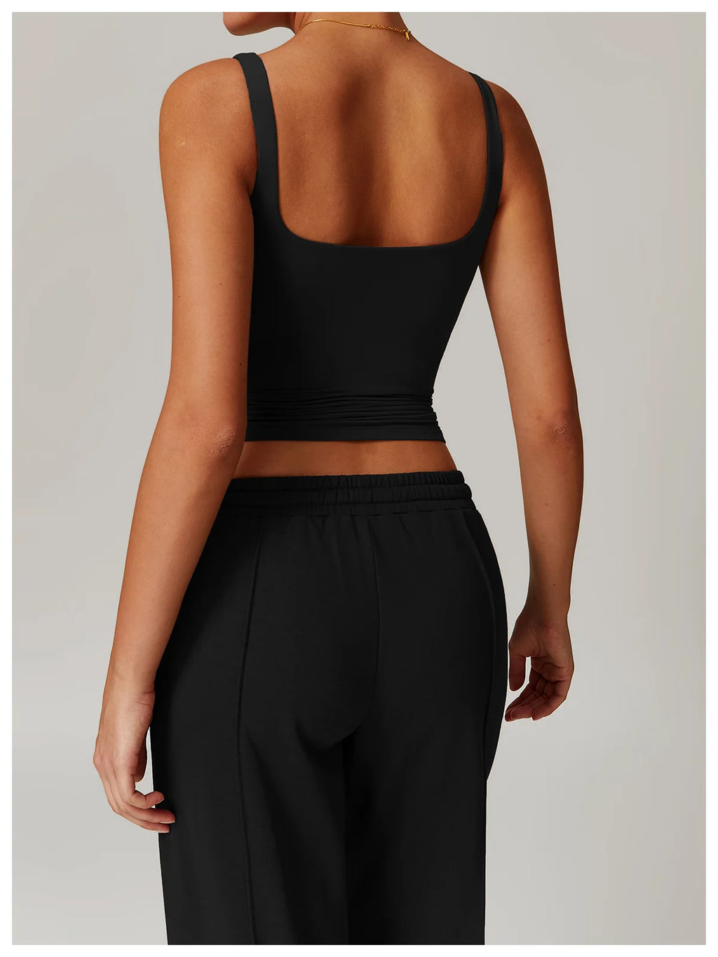 Ctenkevet Women's Workout Yoga Tank Top Quick-Dry Gym Sports Vest Female Running Tight Top Women U-Back Fitness Underwear
