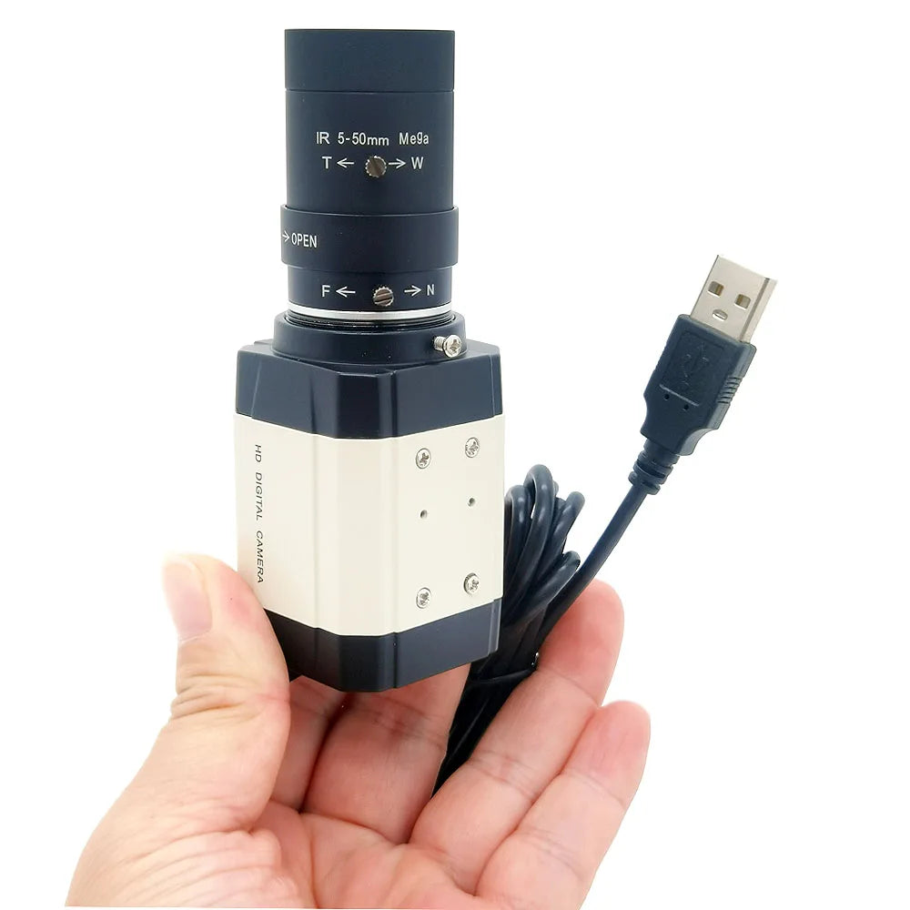 4MP 30fps 2560x1440 High Speed UVC USB Webcam 5-50mm / 2.8-12mm Varifocal  Zoom Lens option 720P USB 1280*720 USB Camera