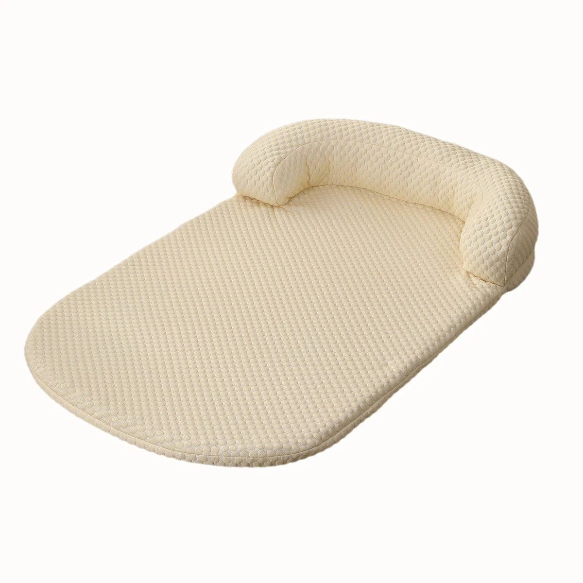 Breathable Cooling Dog & Cat Bed – Anti-Slip Ice Silk Cushion with Pillow for Small & Large Pets