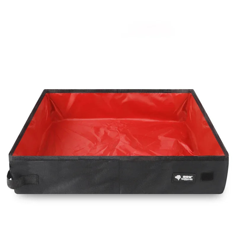 Portable Foldable Pet Litter Box – Waterproof Travel Cat Toilet