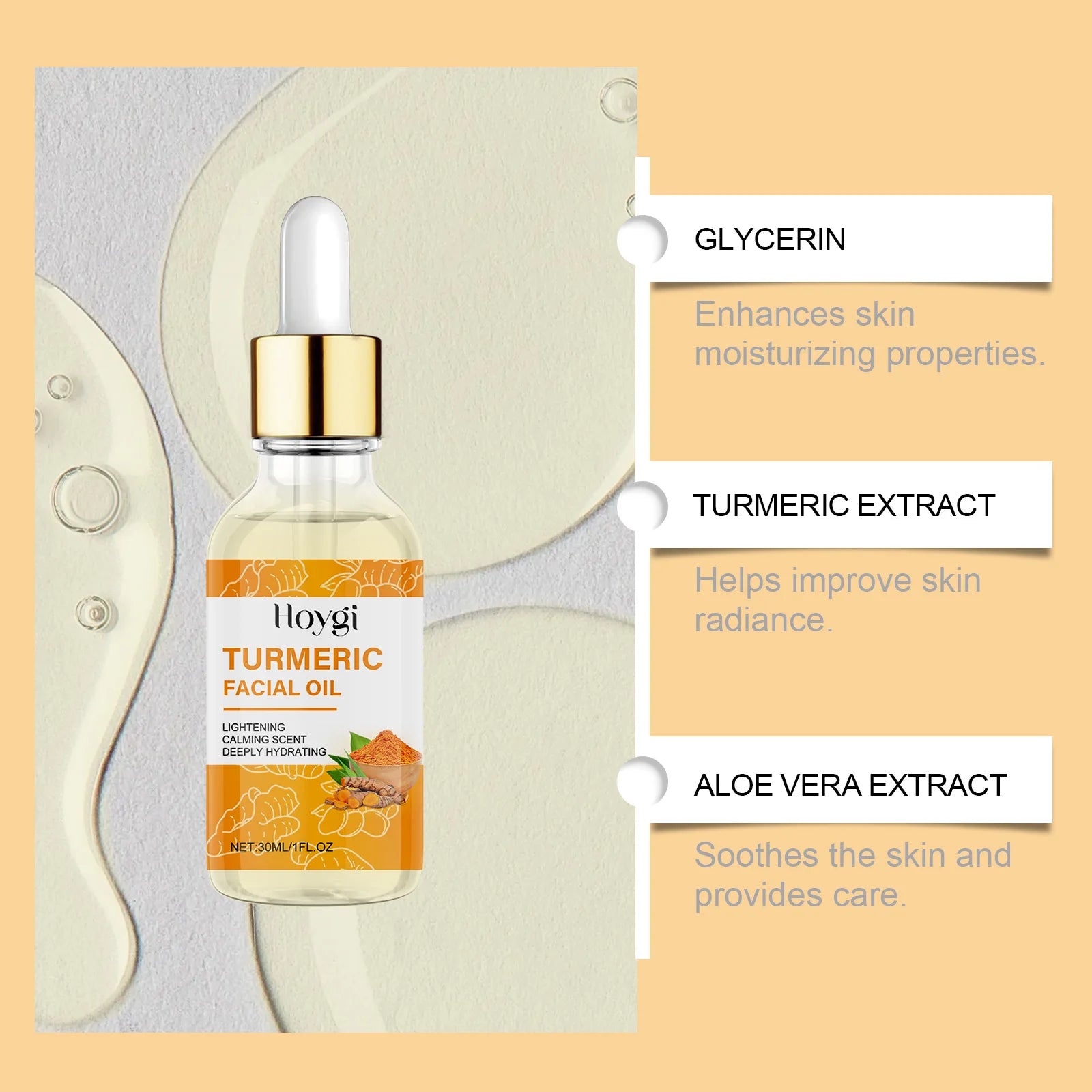 Turmeric Skincare Set – Anti-Acne Soap Moisturising Face Cream & Brightening Serum