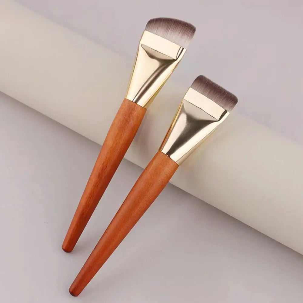 Ultra-Thin Flat Foundation Brush – Soft Synthetic Makeup Brush