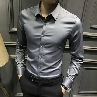 Men’s Long Sleeve Shirt – Elegant & Casual for Office and Everyday