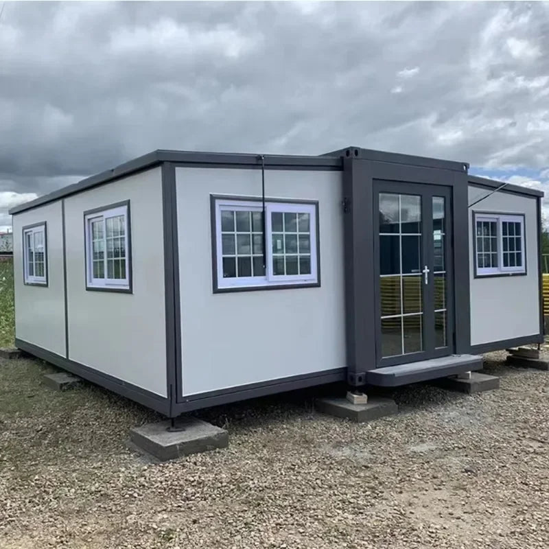 20FT 40FT Prefab Expandable Container House Steel Sandwich Panel Tiny Home with Bathroom Modular Living Cabin