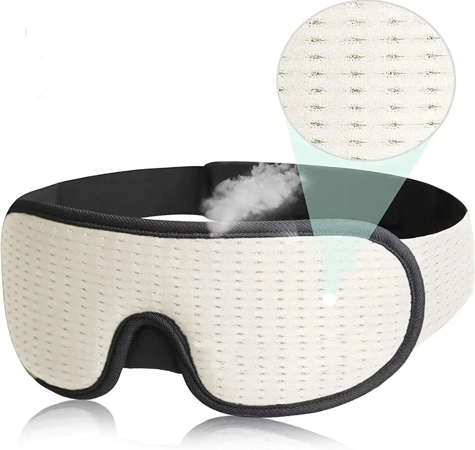 3D Sleep Mask – Soft Breathable Eye Mask for Travel & Night