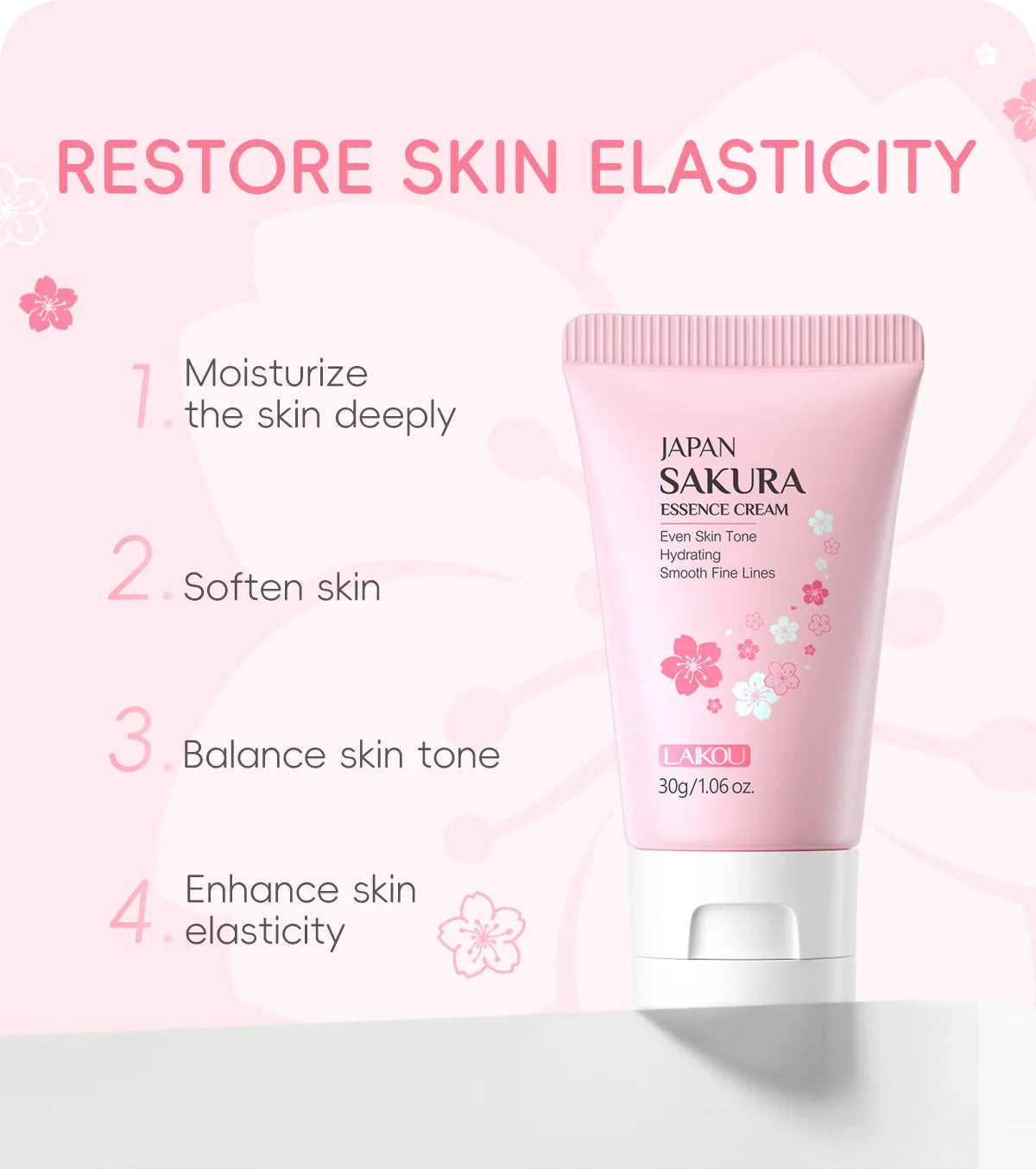 Sakura Whitening Face Cream – Anti-Aging Wrinkle Remover & Firming Moisturiser for Radiant Skin