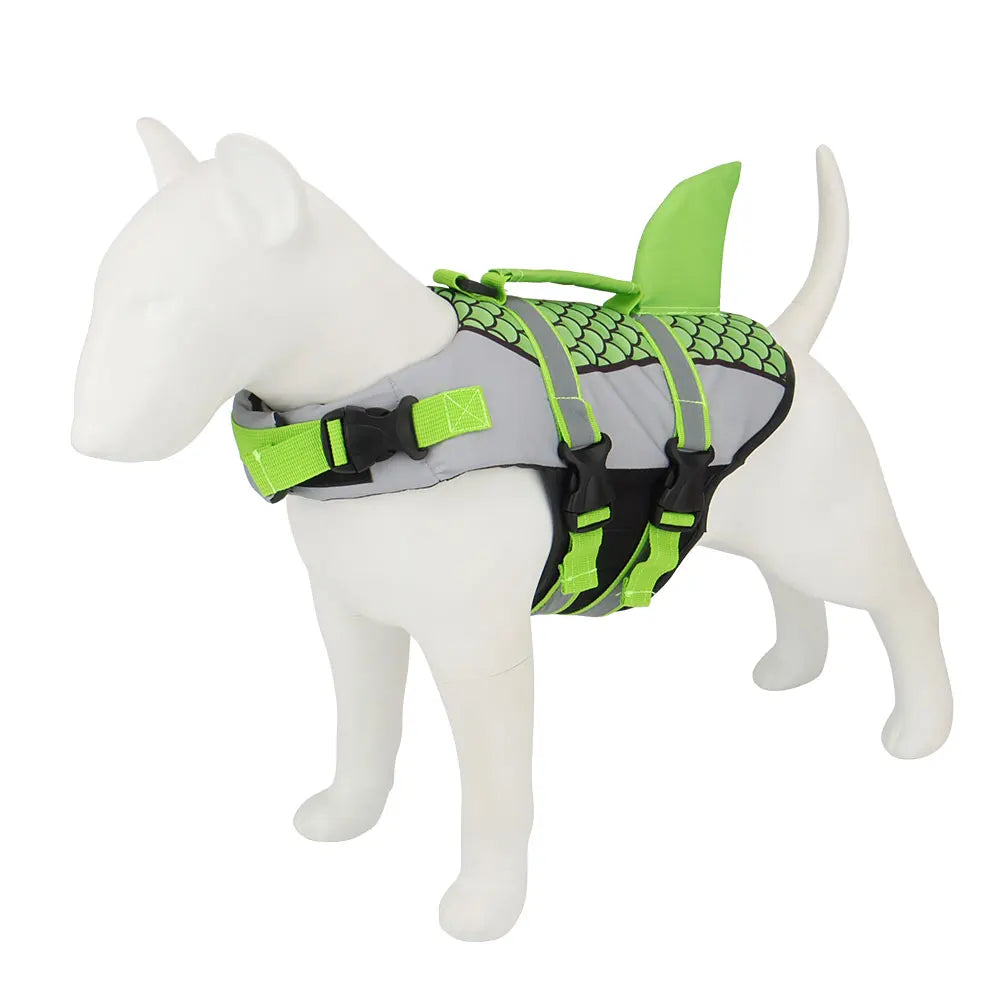 Shark Dog Life Jacket – Pet Swimming Vest Harness