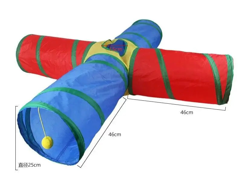 Cat Tunnel Toy – Interactive Peek Hole Tube for Indoor Cats