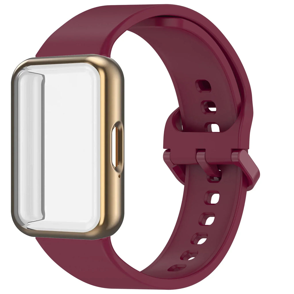 Samsung Galaxy Fit 3 Strap & Case – Silicone Band Cover Kit