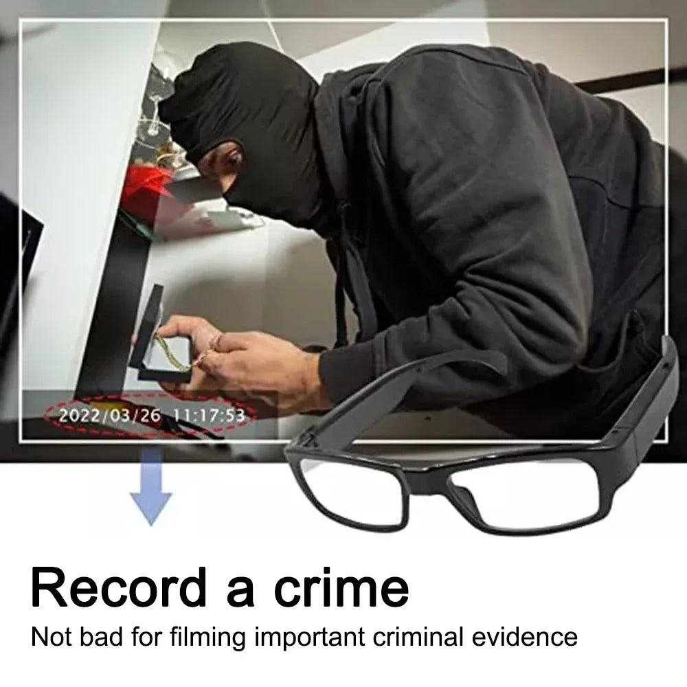 1080P HD Mini Camera Glasses Action Camcorder Outdoor Cycling Sports Security DVR Glasses Camera Sports Video Glasses
