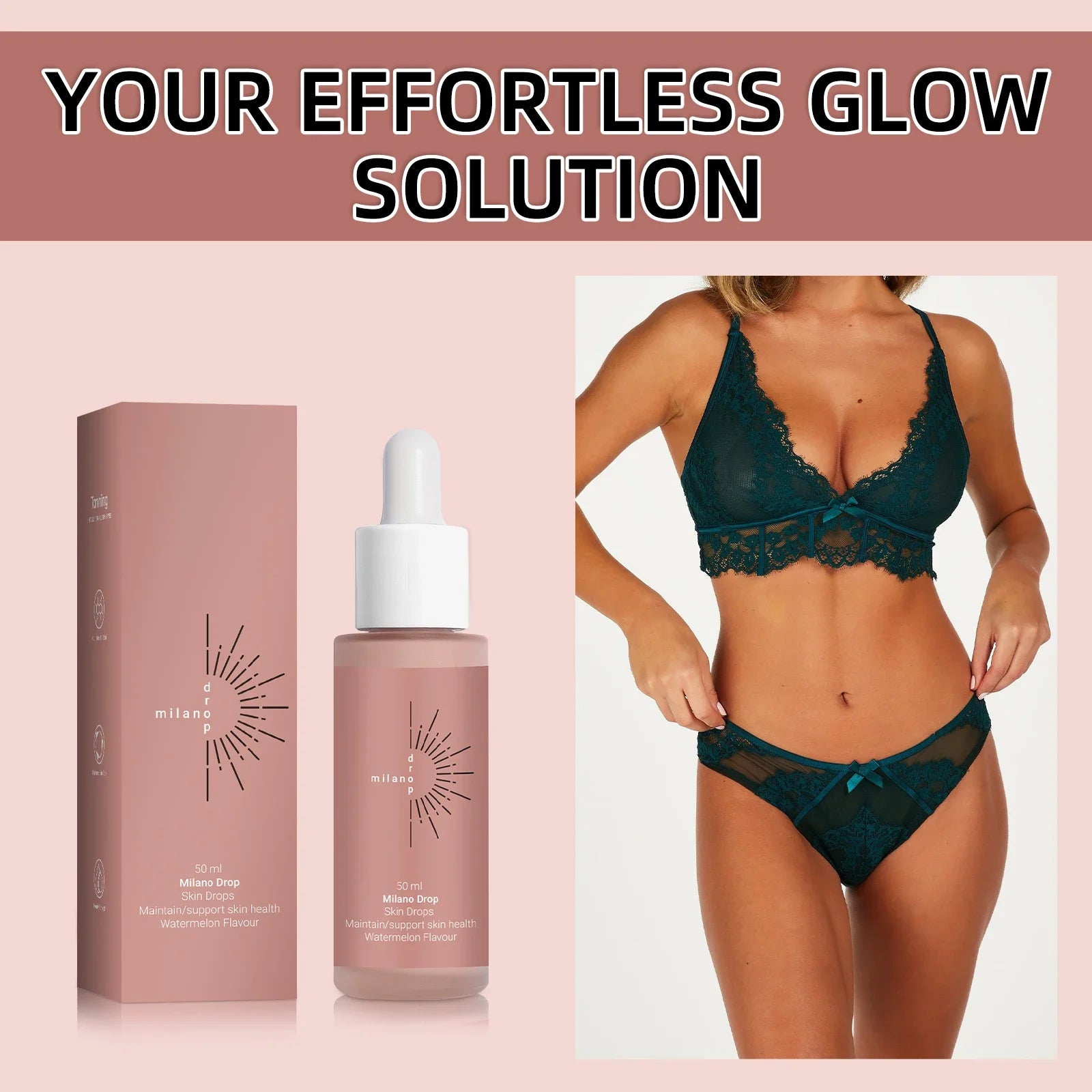 Natural Self Tanner for Face & Body – Sun-Free Liquid Bronze Glow