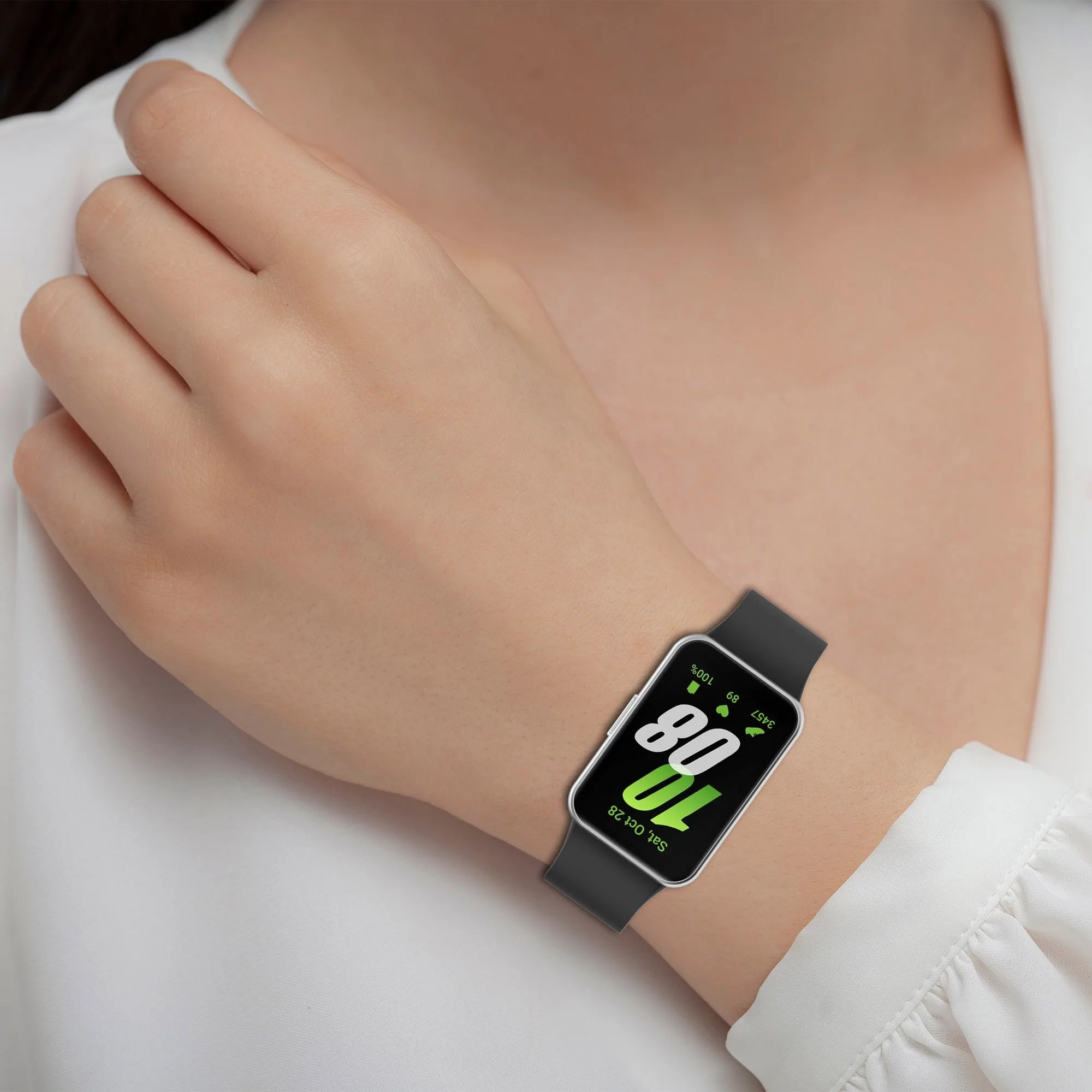 Samsung Galaxy Fit 3 Strap & Case – Silicone Band Cover Kit