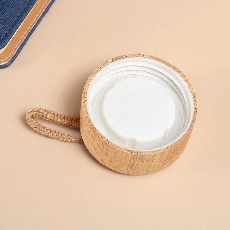 550ML Borosilicate Glass Water Bottle Bamboo Sleeve Cover Eco-Friendly Reusable Travel Drinkware Protective Tumbler Outdoor Cups