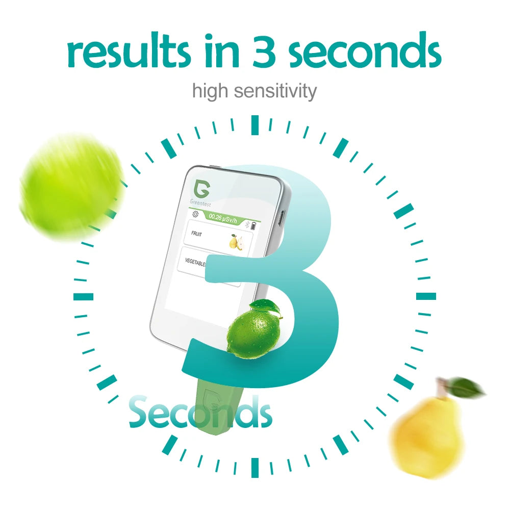 Portable Food Safety Nitrate Tester for Fruits & Vegetables with Digital Display