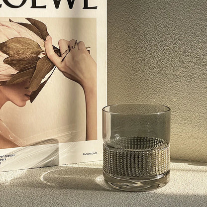 Luxury Diamond-Style Glass Cup – Heat-Resistant for Beer, Juice, Coffee & Whisky
