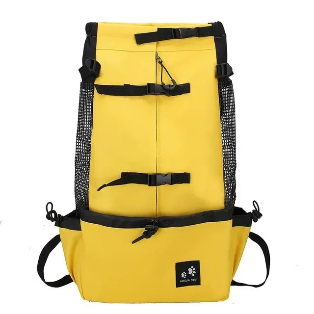 Breathable Pet Carrier Backpack Reflective Portable Travel Bag for Cats & Dogs Outdoor Dog Carrier for French Bulldog
