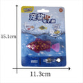 Cat Interactive Electric Fish Toy LED Light Swimming Robot Water Toy for Indoor Play Cats Dogs Pet Baby Bath Toys
