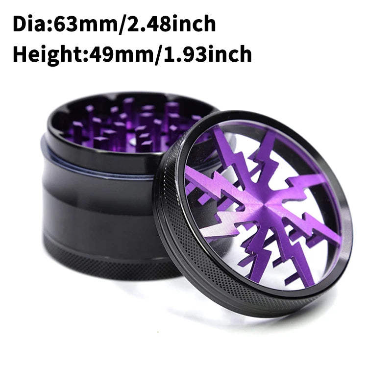 4-Layer Premium Metal Herb Grinder – Multifunctional Tobacco & Herb Crusher