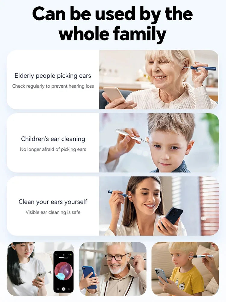 Visual Ear Wax Cleaner Camera – Smart Ear Cleaning Endoscope Tool