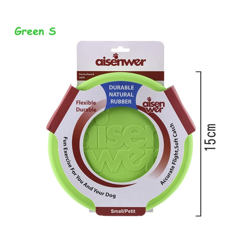 Silicone Dog Flying Disc – Soft Non Slip Training Frisbee Toy