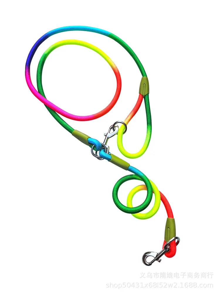 Reflective Nylon Dog Leash Hands Free Running & Walking Lead for Small Medium Large Dogs