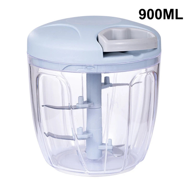 Manual Pull String Food Chopper – Multi Function Vegetable Garlic Mincer