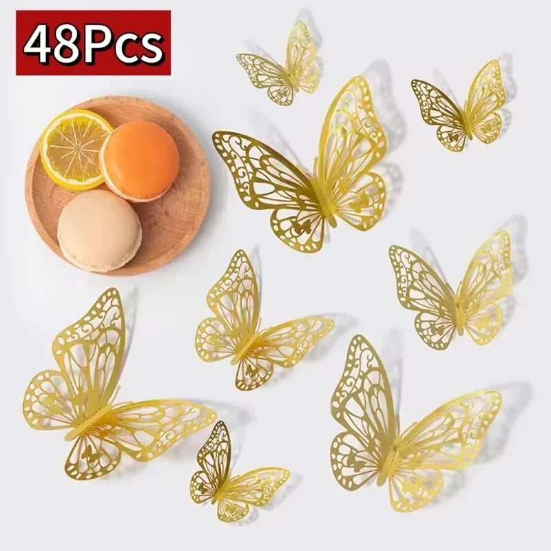 3D Butterfly Wall Stickers – DIY Decorative Butterflies for Home Decor