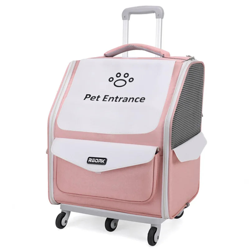 Pet Strollers Portable Hand-held Soft Side Backpack Large Space Breathable Foldable Carrying Bags for Small Cats Dogs Supplies