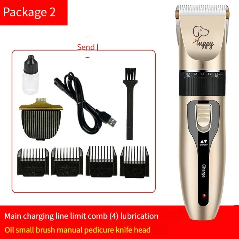 Pet Hair Clipper Set – Cordless Dog & Cat Grooming Trimmer