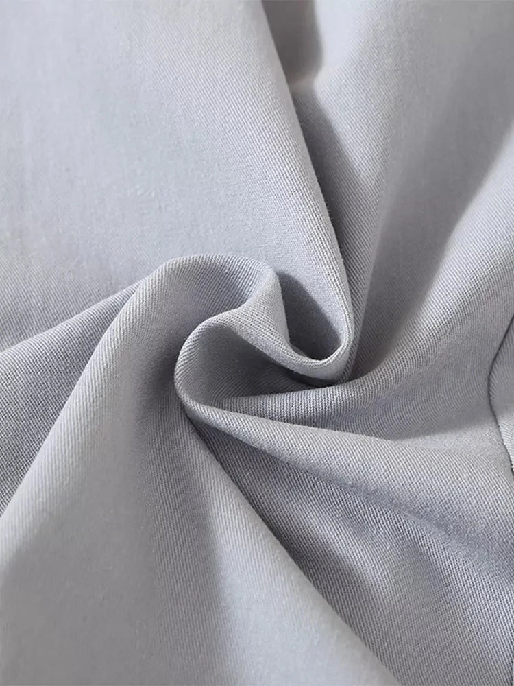 Elegant Women's Midi Skirt – High Waist Knee-Length Pleated Summer & Autumn Skirt