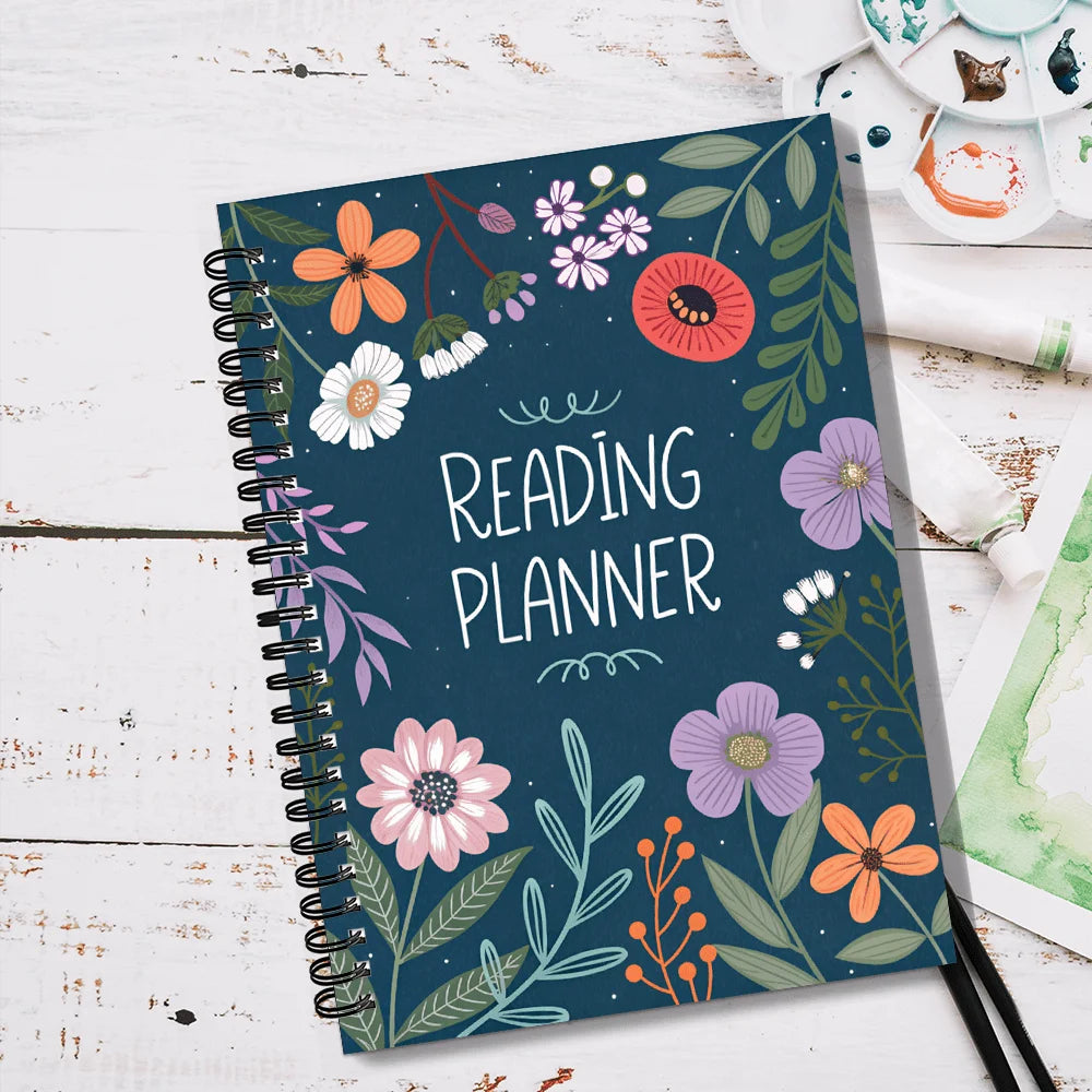 1PC Reading Planner Journal -Reading Journals Gift for Lovers Reading Review Log Book Club Journal and Planner to Review and Tra