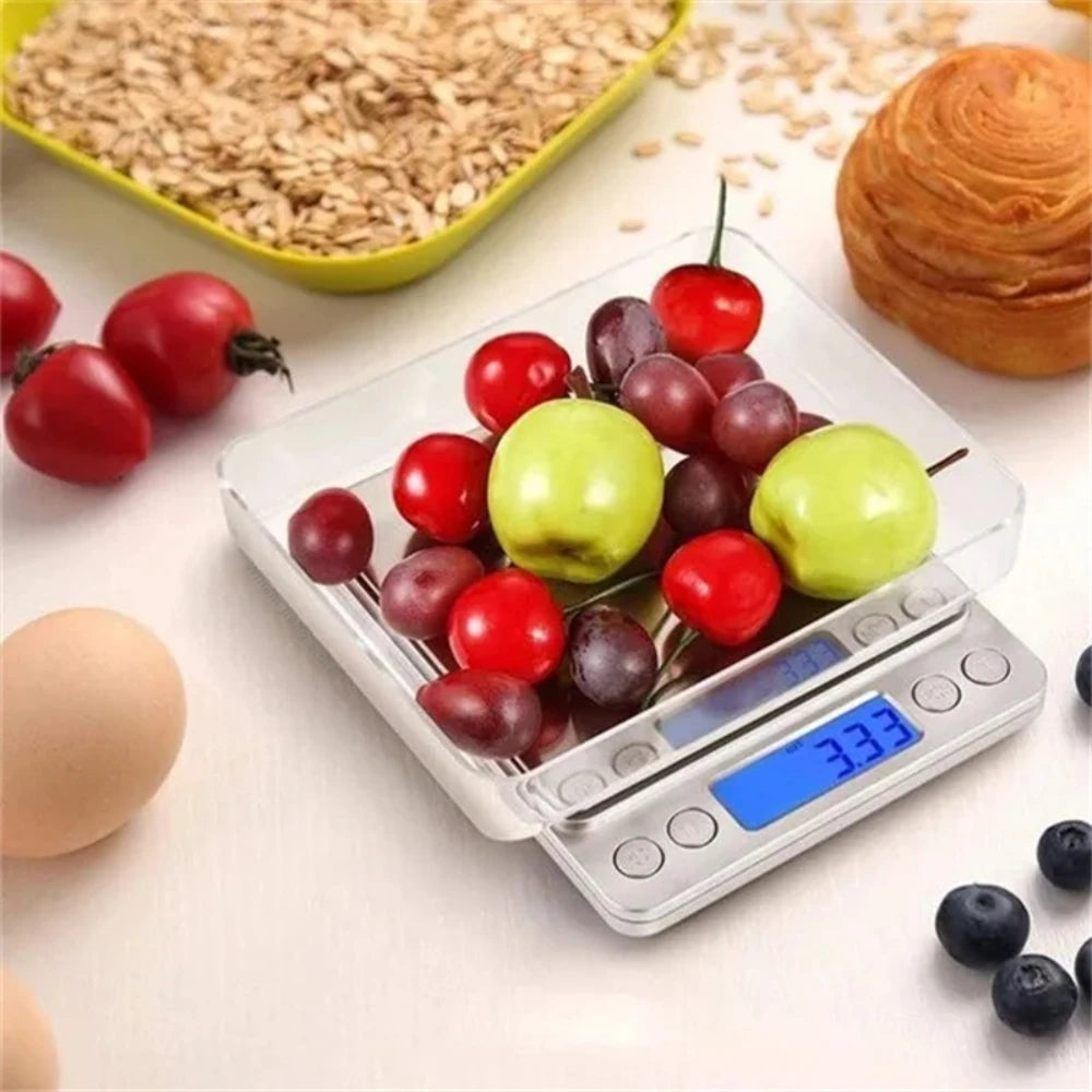 Digital Kitchen Scale – Mini Stainless Steel Precision Gram Scale