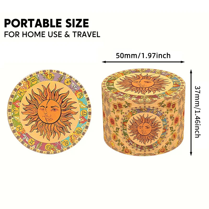 4-Layer Premium Metal Herb Grinder – Multifunctional Tobacco & Herb Crusher