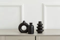 Set of 3 Bohemian Ceramic Vases – Modern Home Decor Vase Set