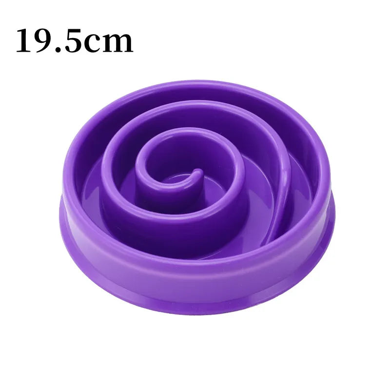 Dog Slow Feeder Bowl – Anti Gulping Non Slip Pet Food Dish