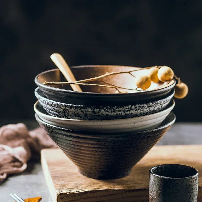 Japanese Ceramic Bowl Set – Creative Ramen & Soup Tableware